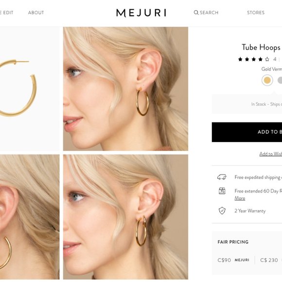 Mejuri Jewelry Mejuri Like Gold Hoops 3 Poshmark